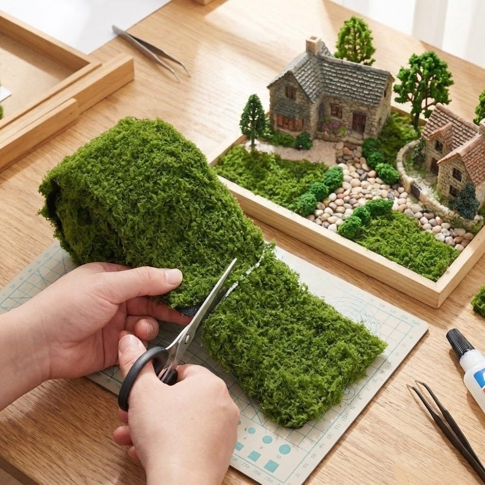 Terrarium Moss Art - Fake Moss Mat,Artificial Moss Table Runner