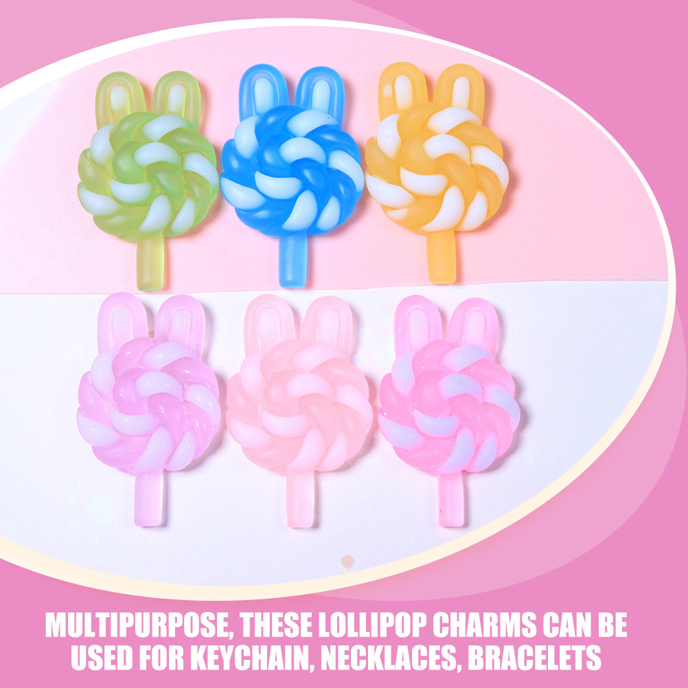 24Pcs Cute Cartoon Lollipop Ch - огляд і ціна Resin Craft Material