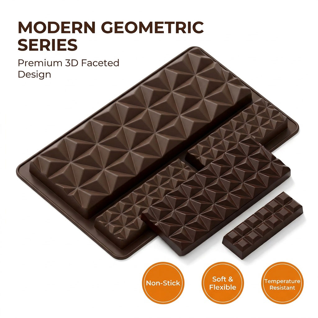 2-in-1 Silicone Chocolate Bar  - огляд і ціна Silicone Mold Tray