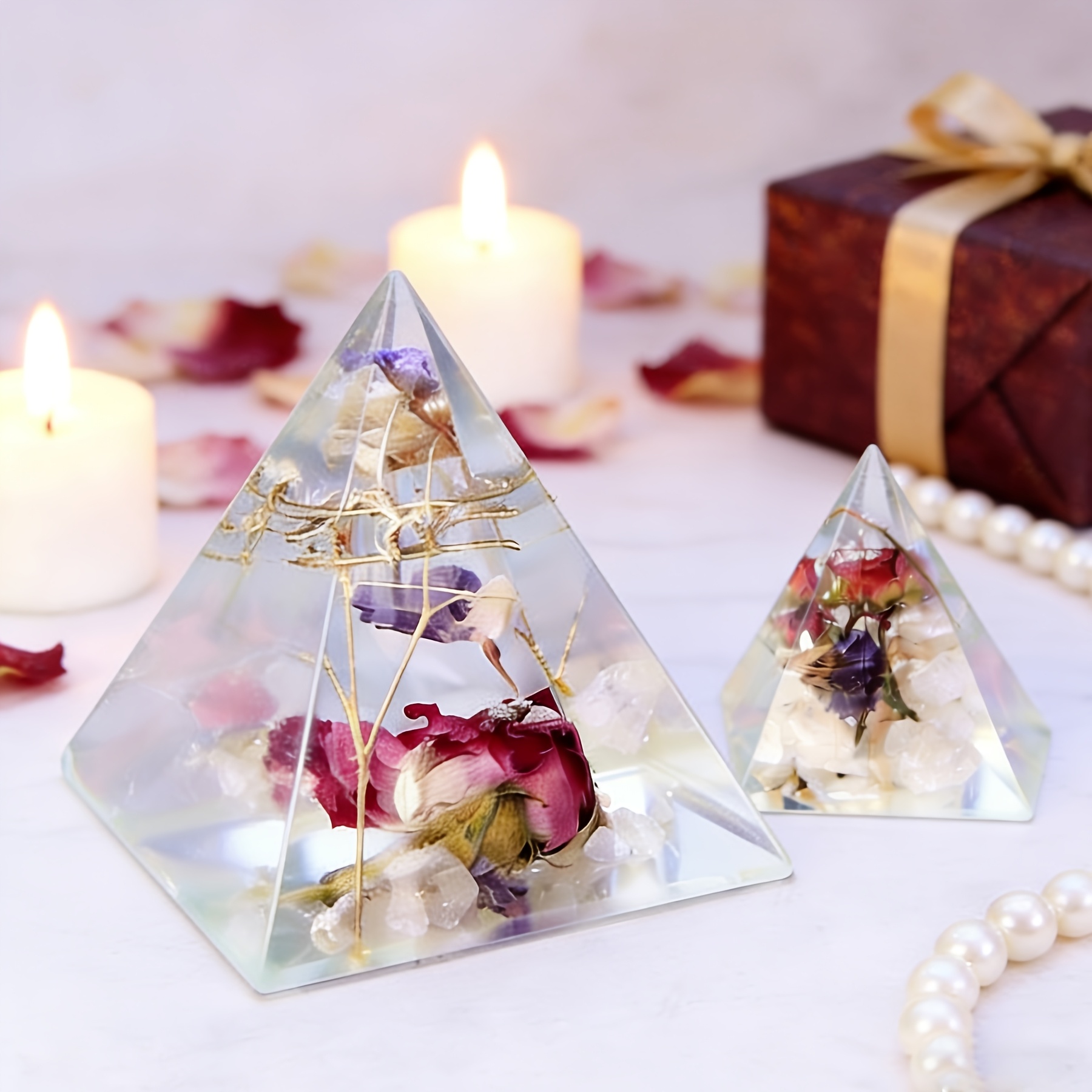 5pc - Pyramid Resin Molds of V - огляд і ціна Resin Jewelry Kit