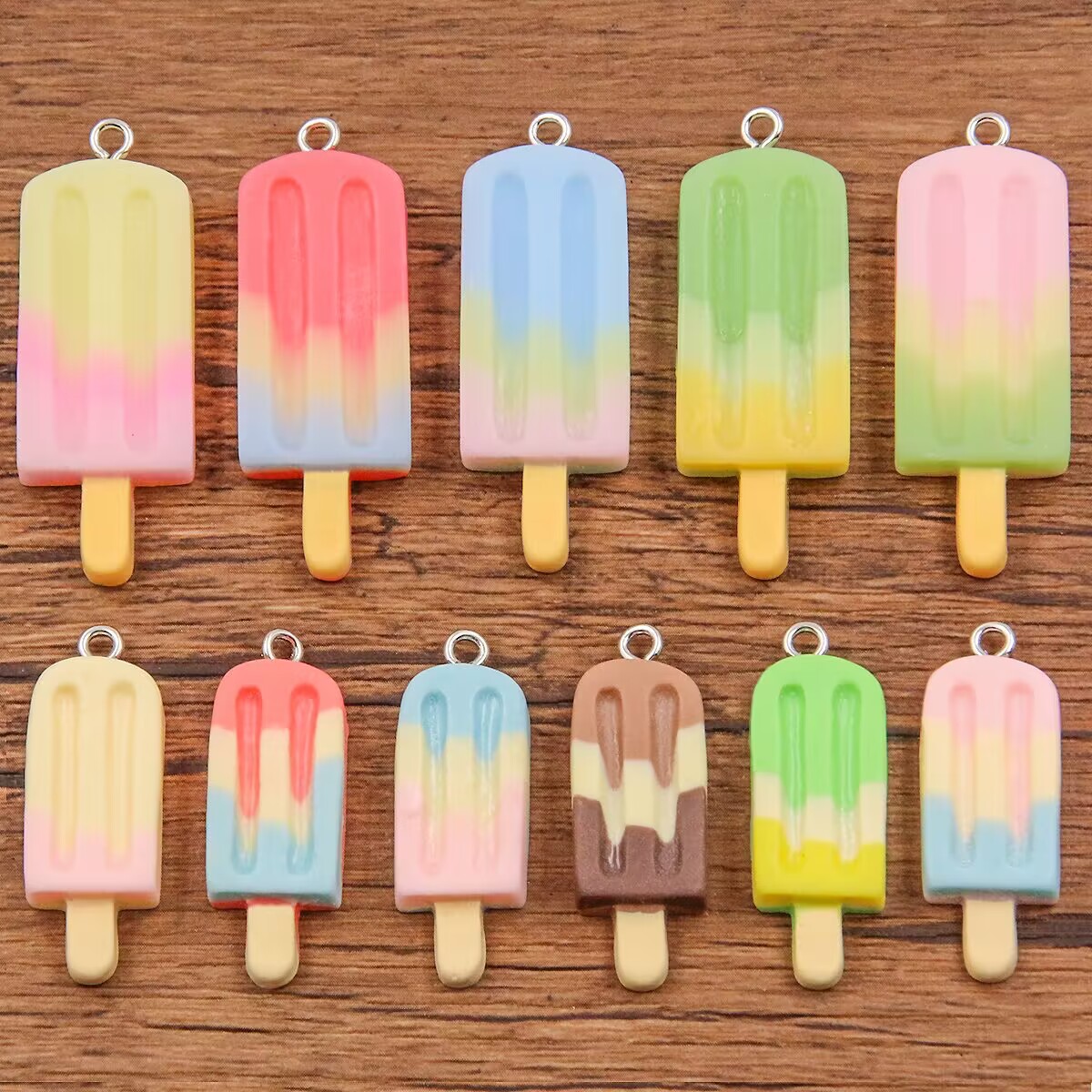 6Pcs Gradient Ice Pop Resin Ch - огляд і ціна Resin Crafts Diy