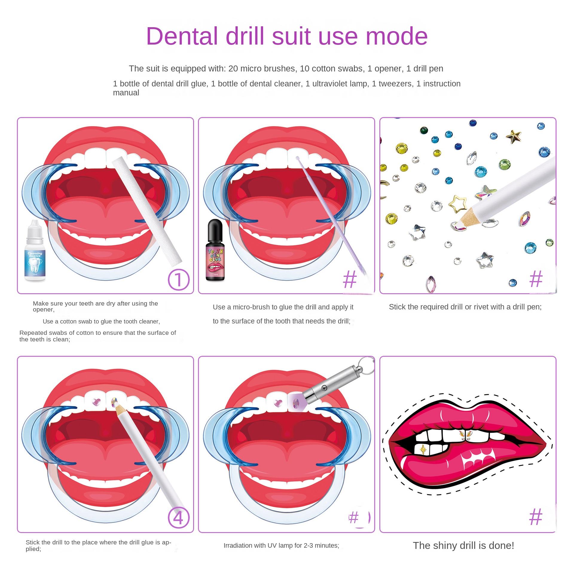 DIY Tooth Gem Kit Jewelry Gems - огляд і ціна Resin Jewelry Kit