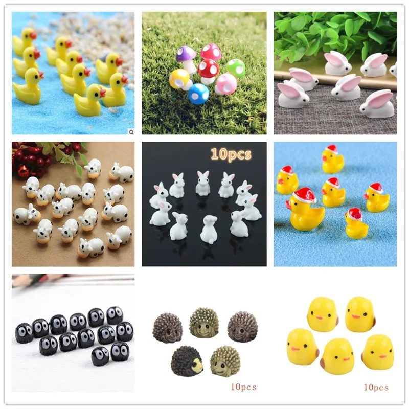 10Pcs/Hedgehog and Cows/Cute A - огляд і ціна Terrarium Moss Art