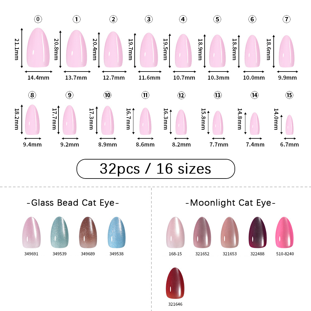VITAGWX 32pcs Press on Nails A - огляд і ціна Resin Craft Material
