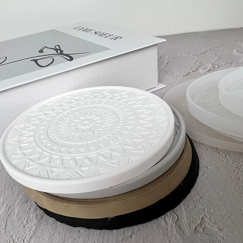Mandala Round Coaster Resin Si - огляд і ціна Coaster Mold Round