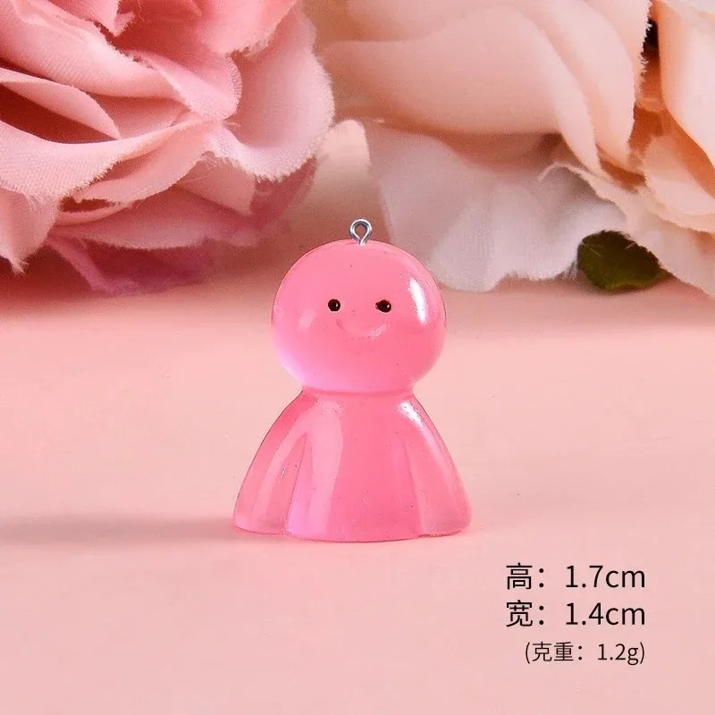 10Pcs Glow In Dark Cartoon Dol - огляд і ціна Resin Crafts Diy
