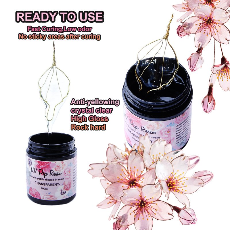 UV DIP Resin Glue UV Flower-Ma - огляд і ціна Flower Preservation Resin