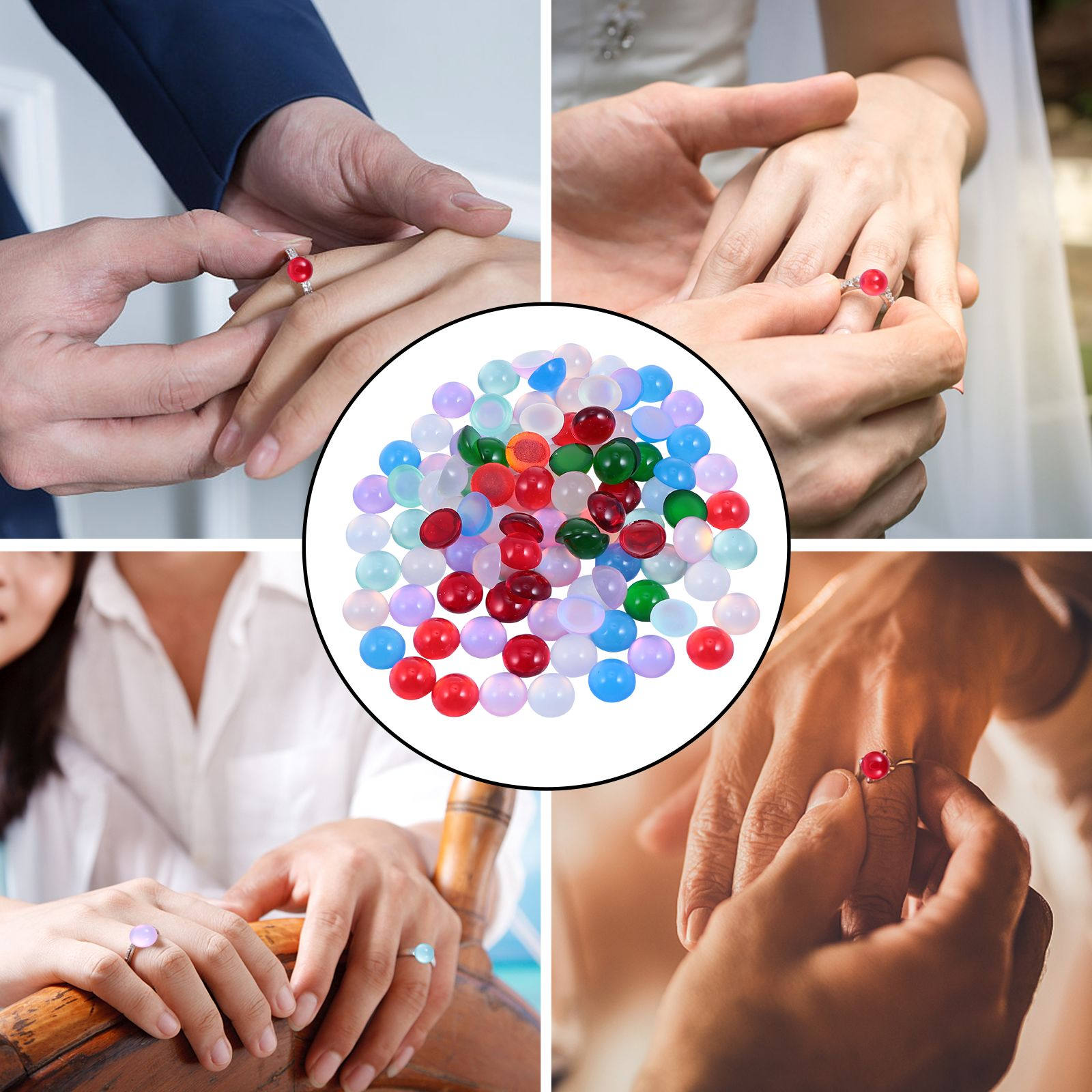 100Pcs Excellent Imitation Opa - огляд і ціна Resin Craft Material
