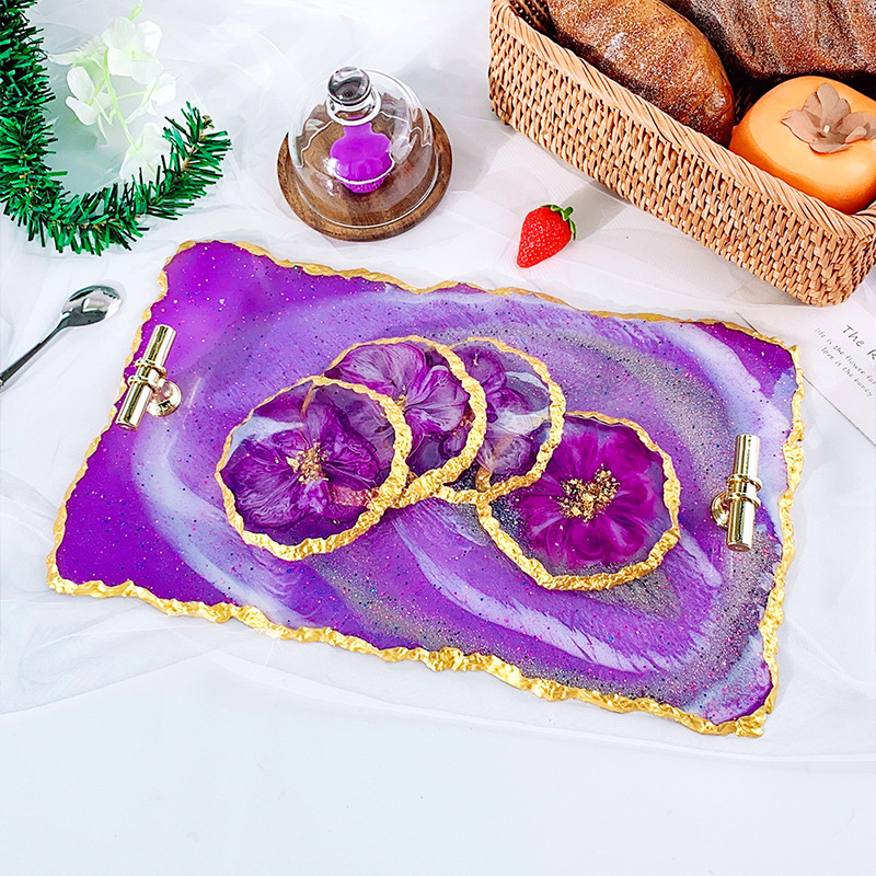 DM413 Drusy Coaster Resin Mold - огляд і ціна Geode Mold Silicone