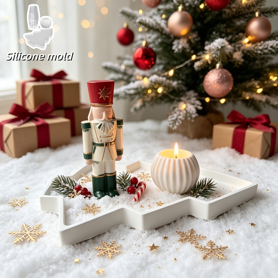 3pcs Nutcracker Soldier Spheri - огляд і ціна Silicone Mold Tray