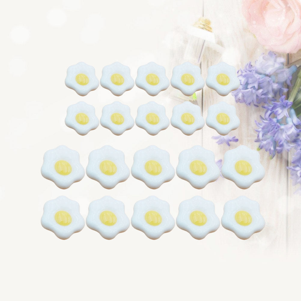 20Pcs Simulated Fried Egg Resi - огляд і ціна Resin Craft Material