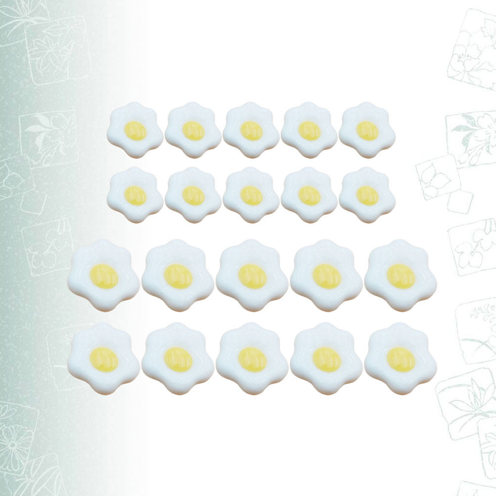 20Pcs Simulated Fried Egg Resi - огляд і ціна Resin Craft Material
