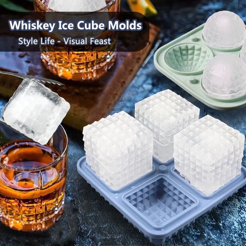 Ice Cube Tray Silicone with Li - огляд і ціна Coaster Mold Round