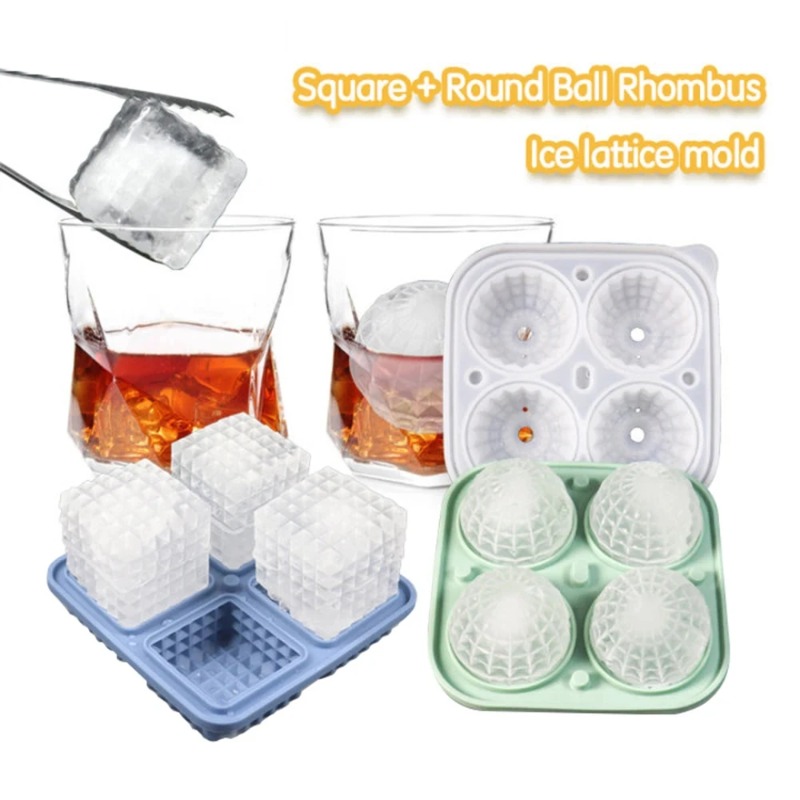 Ice Cube Tray Silicone with Li - огляд і ціна Coaster Mold Round