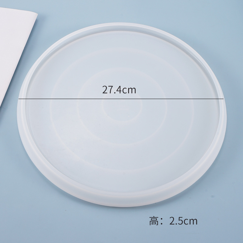 27.4cm Large Round Tray Mold J - огляд і ціна Coaster Mold Round
