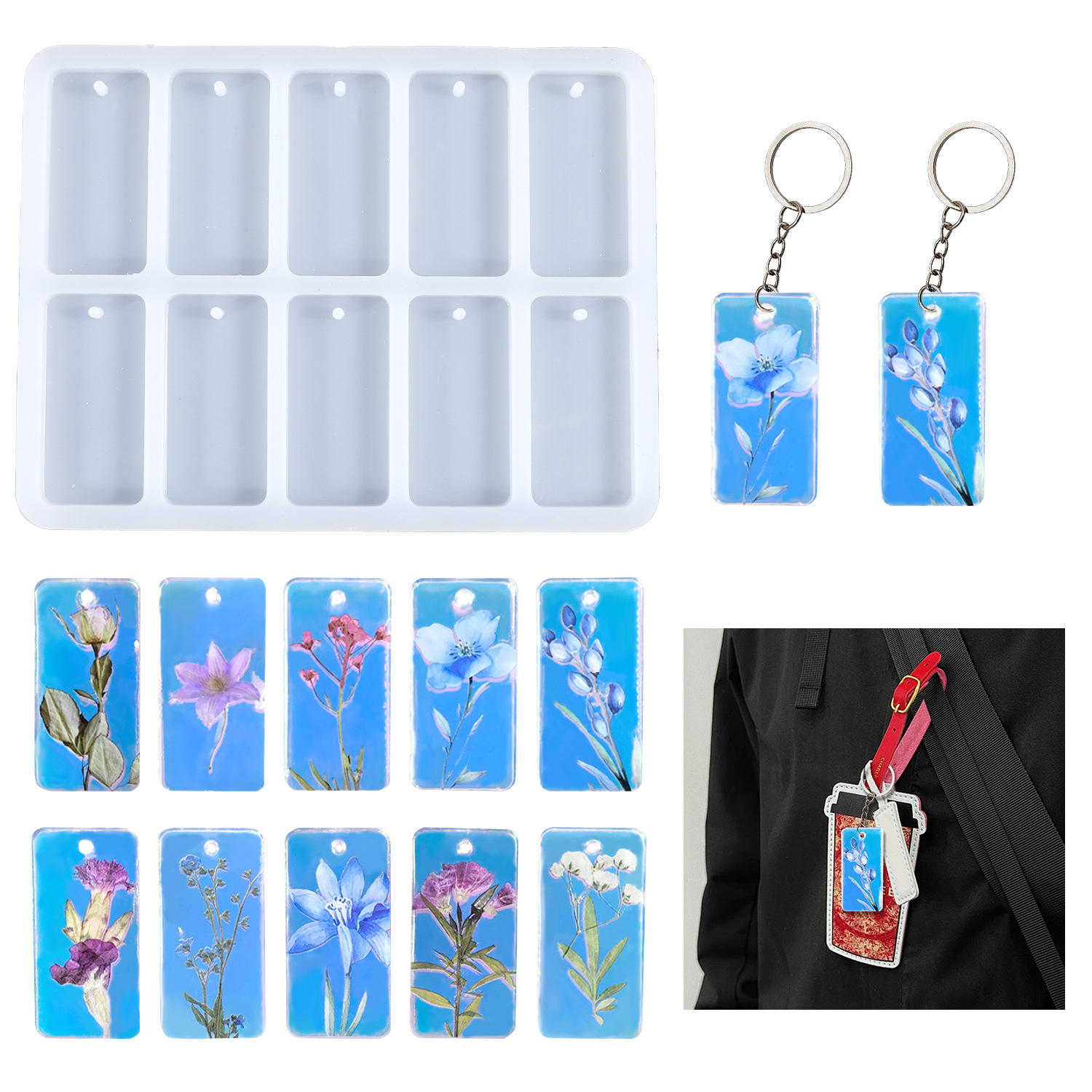 DIY epoxy resin mold 10-connec - огляд і ціна Silicone Mold Tray