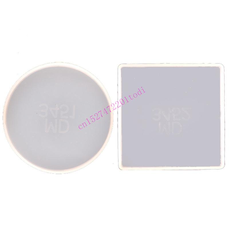 2Pcs Round Square Resin Mold G - огляд і ціна Geode Mold Silicone