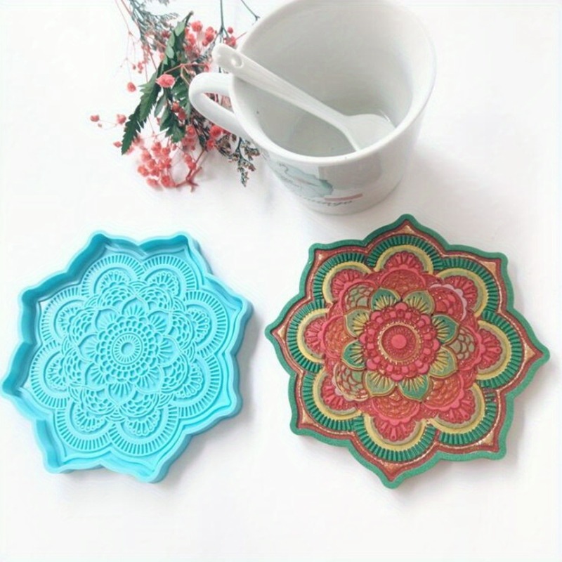 Mandala Coaster Silicone Mold  - огляд і ціна Coaster Mold Round