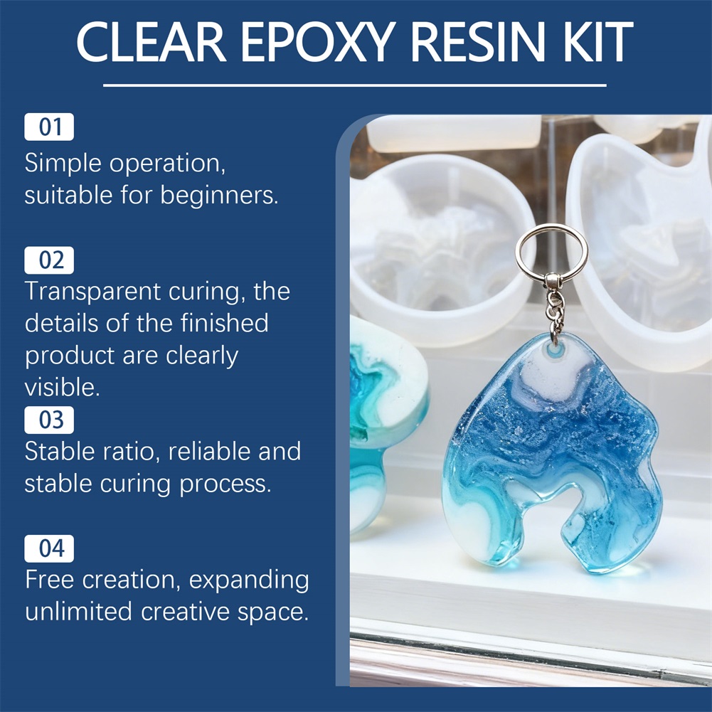 DIY Crystals Clear Epoxys Resi - огляд і ціна Resin Jewelry Kit
