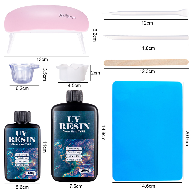 100g/250g Clear UV Resin Hard  - огляд і ціна Epoxy Uv Resin Kit