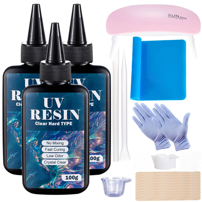 100g/250g Clear UV Resin Hard  - огляд і ціна Epoxy Uv Resin Kit